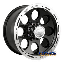 Ion Alloy Wheels - 174 off-road - machined w/ black