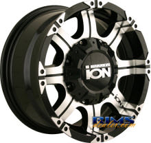 Ion Alloy Wheels - 187 off-road - machined w/ black