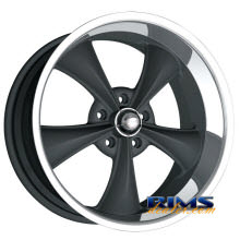 Ridler wheels - 695 - black flat w/ machined