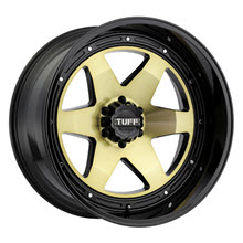 Tuff A.T Wheels - T1A (Gold Face) - Black Gloss