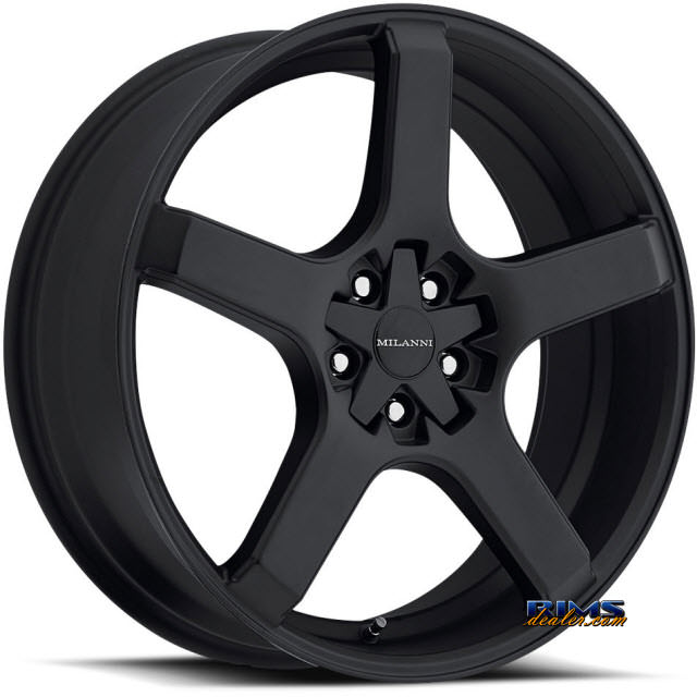 Pictures for Vision Wheel Milanni VK-1 464 (5 lugs only) black flat