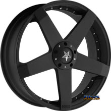 KMC KM775 Rockstar Car Black Flat